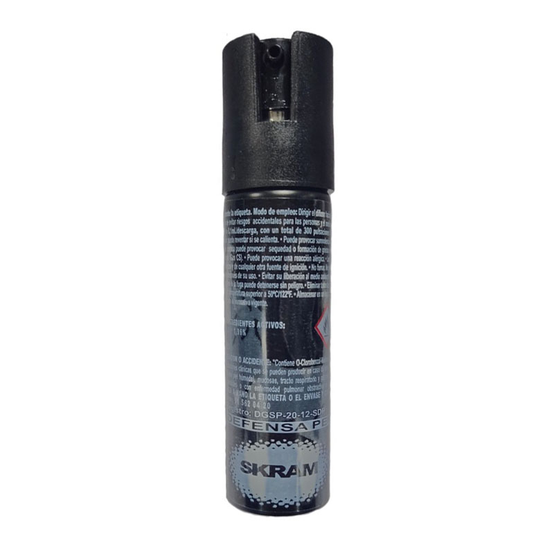 Sprays defensa personal gas CS y SKRAM