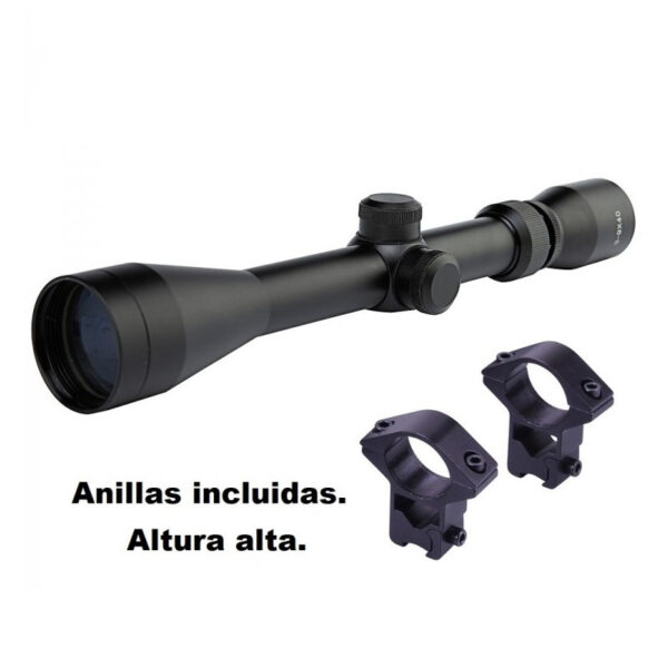 Visor Zasdar 3-9×40 Visor Ret Mil-dot + Anilla 11 mm – Armería Aguirre